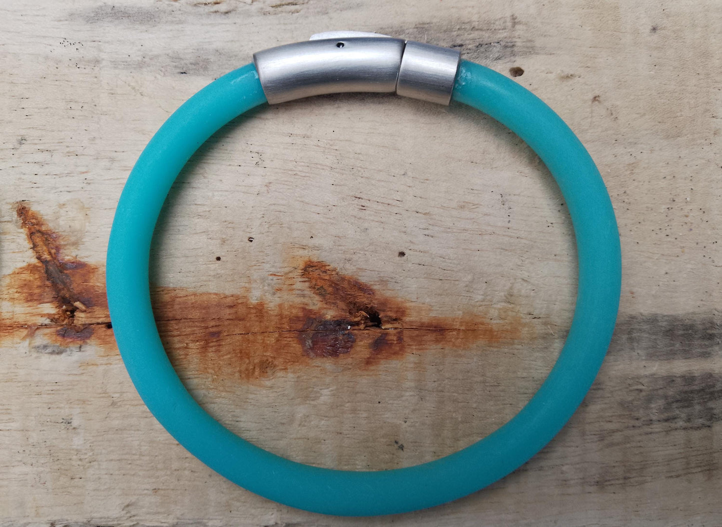 Recycled Cornish Surfing Leash Beach Bracelet - Blue