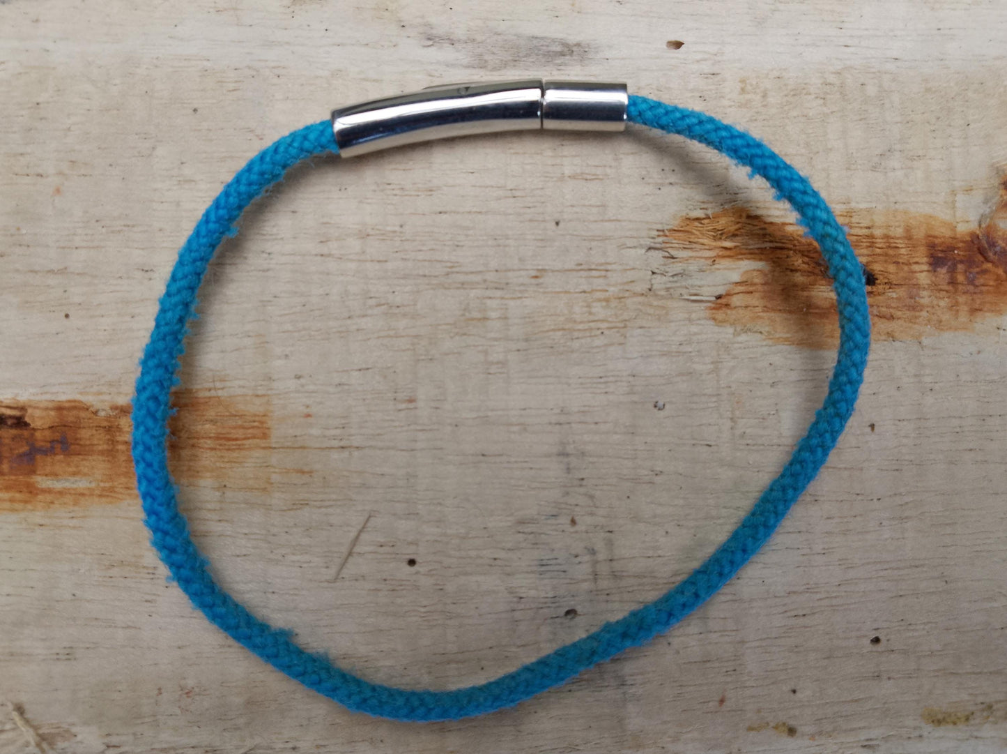 Recycled Cornish Ghost Net Beach Bracelet - Blue