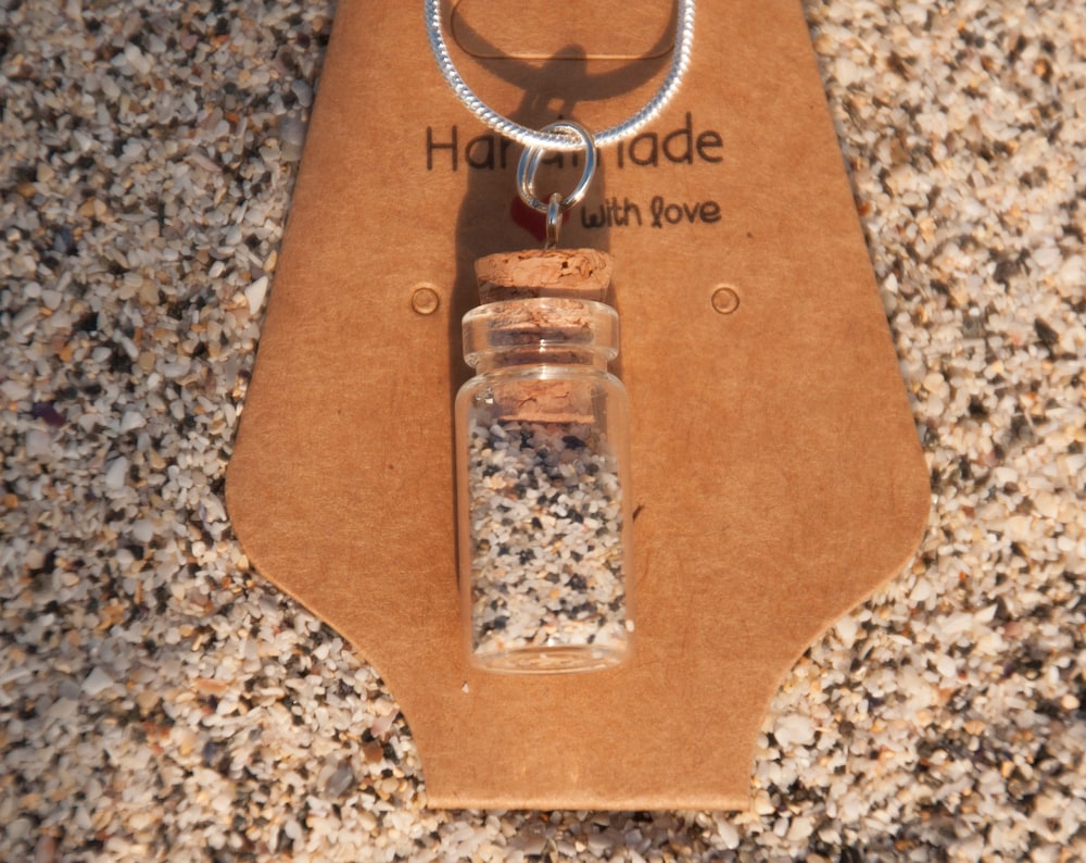 Cornish Bottled Sand Sterling Silver Necklace